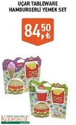 UÇAR TABLEWARE HAMBURGERLİ YEMEK SET UÇAR TABLEWARE HAMBURGERLİ YEMEK SET